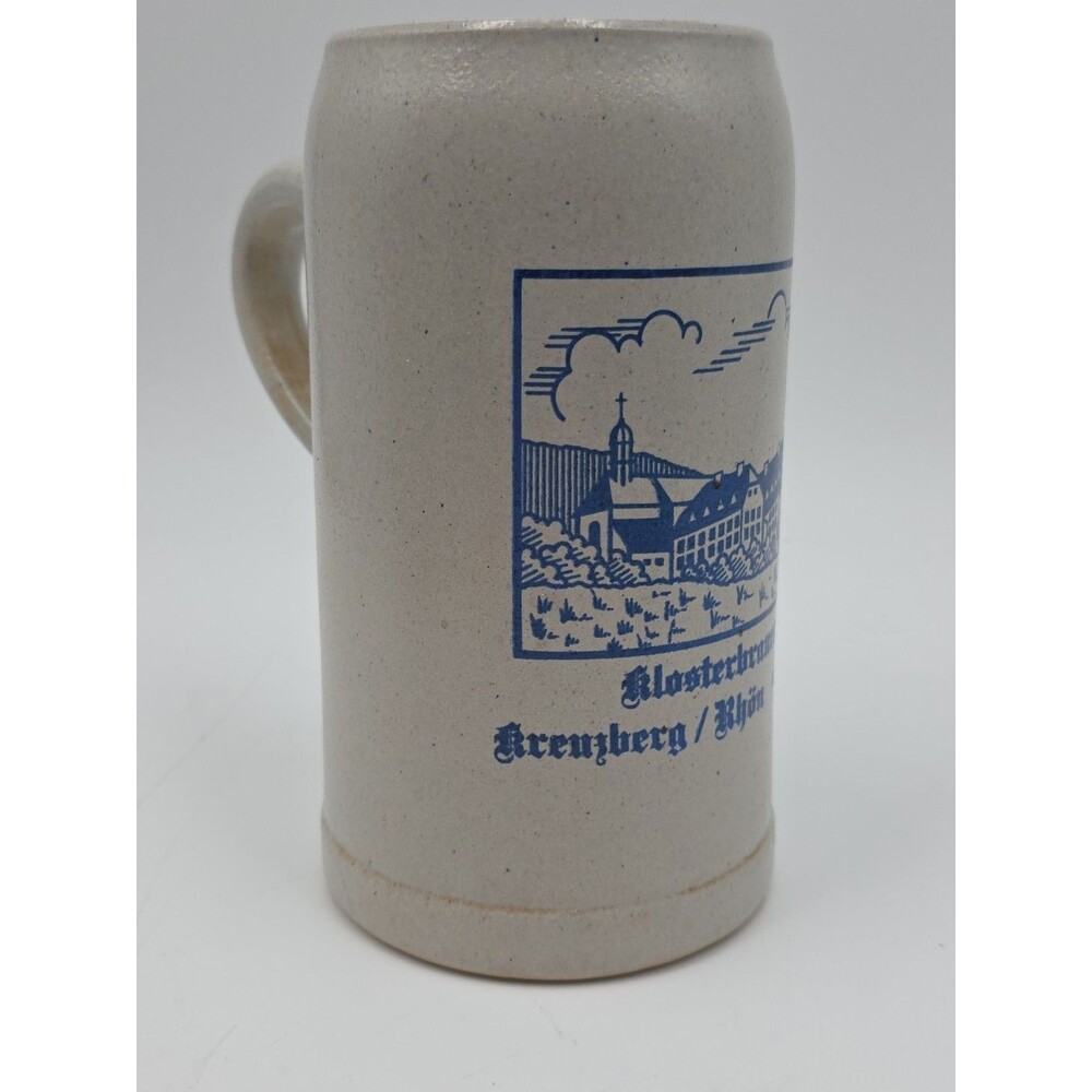Vintage German Beer Stein Mug 1L Klosterbrauerei Hoernberg Stoneware Tankard